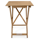 Business and Pleasure Co Fas Teak Wood Outdoor Folding Table