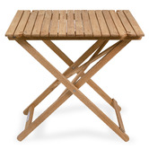 Business and Pleasure Co Fas Teak Wood Outdoor Folding Table