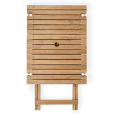 Business and Pleasure Co Fas Teak Wood Outdoor Folding Table