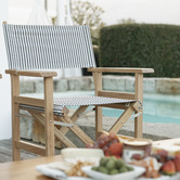 Business and Pleasure Co Laurens Striped Outdoor Director's Chair
