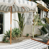 Business and Pleasure Co 2.1m Striped Market Umbrella