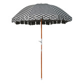 Business and Pleasure Co 1.83m Chequered Beach Umbrella