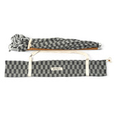 Business and Pleasure Co 1.83m Chequered Beach Umbrella