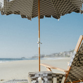 Business and Pleasure Co 1.83m Chequered Beach Umbrella