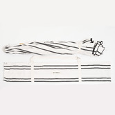 Business and Pleasure Co 2.3m Amalfi Striped Beach Umbrella