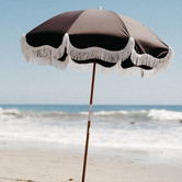 Business and Pleasure Co 1.9m Black Beach Umbrella