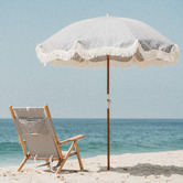 Business and Pleasure Co Laurens Striped Foldable Tommy Beach Chair