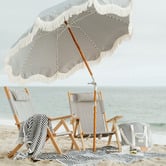 Business and Pleasure Co Laurens Striped Foldable Tommy Beach Chair