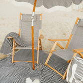 Business and Pleasure Co Laurens Striped Foldable Tommy Beach Chair