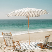 Business and Pleasure Co Rivie Striped Foldable Tommy Beach Chair