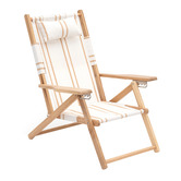 Business and Pleasure Co Rivie Striped Foldable Tommy Beach Chair