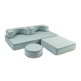 Business and Pleasure Co 5 Piece Rivie Outdoor Modular Pillow Stack Set