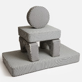 Business and Pleasure Co 5 Piece Laurens Outdoor Modular Pillow Stack Set
