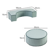 Business and Pleasure Co 5 Piece Rivie Outdoor Modular Pillow Stack Set