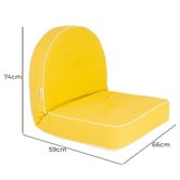 Business and Pleasure Co Rivie Reclining Pillow Lounger
