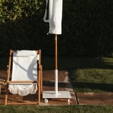 Business and Pleasure Co Antique White Umbrella Base