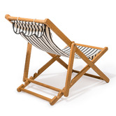 Business and Pleasure Co Monaco Stripe Teak Wood Deck Chair