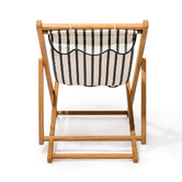 Business and Pleasure Co Monaco Stripe Teak Wood Deck Chair