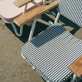 Business and Pleasure Co Laurens Stripe Reclining Beach Chair