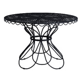 Business and Pleasure Co Vintage Black Al Fresco Dining Table