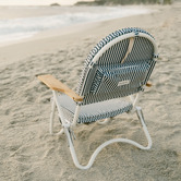 Business and Pleasure Co Laurens Stripe Reclining Beach Chair