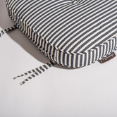 Business and Pleasure Co Navy Laurens Stripe Outdoor Chair Pad