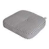 Business and Pleasure Co Navy Laurens Stripe Outdoor Chair Pad