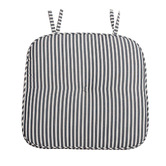Business and Pleasure Co Navy Laurens Stripe Outdoor Chair Pad