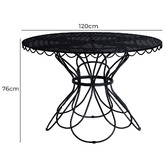 Business and Pleasure Co Vintage Black Al Fresco Dining Table