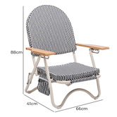 Business and Pleasure Co Laurens Stripe Reclining Beach Chair