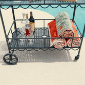 Business and Pleasure Co Al Fresco Steel Bar Cart