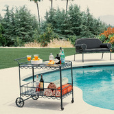 Business and Pleasure Co Al Fresco Steel Bar Cart