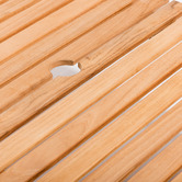 Business and Pleasure Co Mira Teak Wood Foldable Picnic Table