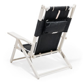 Business and Pleasure Co Black &amp; White Rivie Foldable Deck Chair