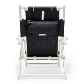 Business and Pleasure Co Black &amp; White Rivie Foldable Deck Chair
