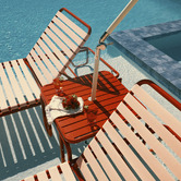 Business and Pleasure Co Sunliner Foldable Aluminium Sun Lounge