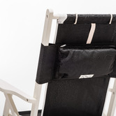 Business and Pleasure Co Black &amp; White Rivie Foldable Deck Chair