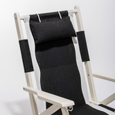 Business and Pleasure Co Black &amp; White Rivie Foldable Deck Chair
