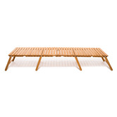Business and Pleasure Co Mira Teak Wood Foldable Picnic Table