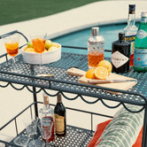 Business and Pleasure Co Al Fresco Steel Bar Cart