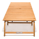 Business and Pleasure Co Mira Teak Wood Foldable Picnic Table