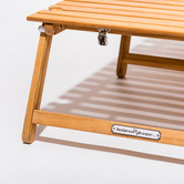 Business and Pleasure Co Mira Teak Wood Foldable Picnic Table