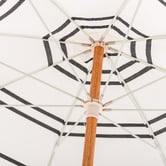 Business and Pleasure Co 1.8m Black Malibu Beach Umbrella