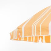 Business and Pleasure Co 1.8m Yellow Stripe Vintage Beach Umbrella