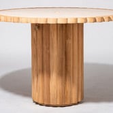Business and Pleasure Co Daisy Teak Wood Outdoor Dining Table