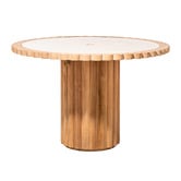 Business and Pleasure Co Daisy Teak Wood Outdoor Dining Table