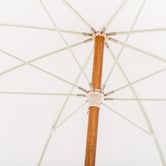 Business and Pleasure Co 1.8m Antique White Beach Umbrella