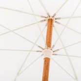 Business and Pleasure Co 1.8m Antique White Fringed Beach Umbrella