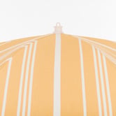 Business and Pleasure Co 1.8m Yellow Stripe Vintage Beach Umbrella