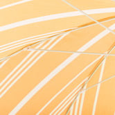 Business and Pleasure Co 1.8m Yellow Stripe Vintage Beach Umbrella